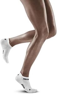 CEP Women's No Show Running Socks 4.0 - Compression Socks For Performance, 4.0 - White