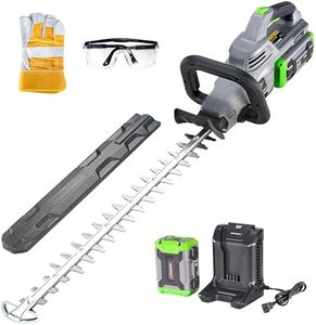 26-Inch Hedge Trimmers Cordless with Battery 60V Electric Bush Trimmer 2.5Ah Battery Power Heavy Duty Hedge Trimmer Brushless|Dual Action Steel Blades|1" Cutting Capacity for Shaping Hedges Shrubs