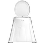 THE SRDVX 7 Anti-Skid Portable Commode Toilet Stool Commode Chair Stool For Elderly Disabled Men&Pregnant Woman For Indian Commode Toilet Stool With Toilet Seat Comfortable Safe Toilet Stool,White