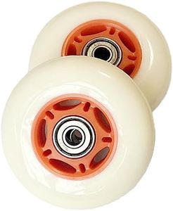 linpel 2 PCS 76x24mm RipStik Caster Board Replacement 85A Wheel Set - Durable PU Wheels with Bearings and Tools for Razor Scooter, Crazy Cart, Rip Stick, Rollerblade,razor scooter wheels,rollerblade