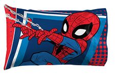 Jay Franco Marvel Super Hero Adventures Go Spidey 1 Pack Pillowcase - Double-Sided Kids Super Soft Bedding - Features Spiderman (Official Marvel Product)