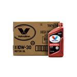 Valvoline - 797976-CS High Mileage with MaxLife Technology SAE 10W-30 Synthetic Blend Motor Oil 1 QT, Case of 6