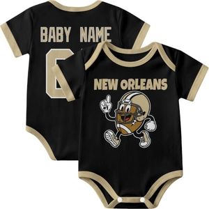 KREDE New Orleans Baby Clothes Custom Short Sleeves for Baby Boy Gifts