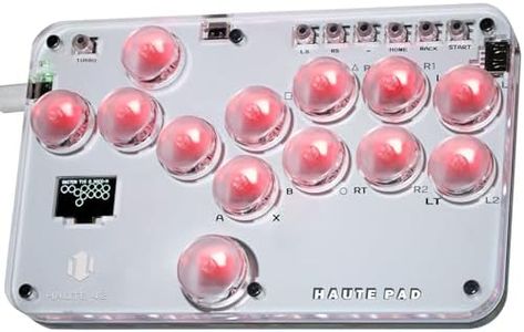 Sehawei Haute42 Arcade Stick S13 All-Button Gamerfinger with Custom RGB & Turbo Functions,Arcade Controller Street Fight for PC/Ps3/Ps4/Switch/Steam Game Keyboard-Supports Hot Swap & SOCD