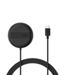 Belkin Magnetic Wireless Charging Pad 15W with Pop-Up Stand - MagSafe-Compatible Certified Qi2 Wireless Charger for iPhone 17, Air, 16, 15, Pixelsnap, Samsung Galaxy, AirPods & More (No PSU) - Black