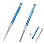 Knife Sharpener Rod 2pcs, Retractable Diamond Sharpening Rod, Knife Sharpener for Kitchen Outdoor Repairs and Restores Serrated Stick Tools