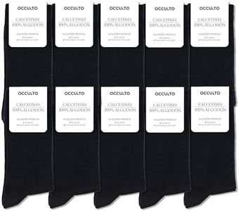 Occulto calcetines 100% algodón hombre pack de 10-20 pares (modelo: Ingo) 10 Pares | Negro 43-46