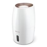 Philips Evaporative Humidifier 2000 Series, NanoCloud Hygienic Humidification, 99,97% less bacteria, 200ml/h, 2L Water Reservoir, Ultra Quiet (33dB),3 Speeds, Auto&Sleep Mode, Timer, White (HU2716/10)