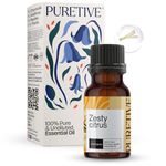 Puretive Lemongrass Essential Oil | Plant Therapy for Refreshed Mood | For Home Fragrance, Massage and Aromatherapy |100% Pure, Natural, Undiluted Therapeutic Grade | 15ml