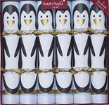 Robin Reed Set of 6 Racing Penguin Christmas Crackers