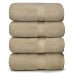 Ariv Towels 4-Piece Large Premium Bath Towels Set- Suitable for Sensitive Skin & Daily Use- Soft, Quick Drying & Highly Absorbent Towels for Bathroom, Gym, Hotel & Spa - 30" X 52"- Linen