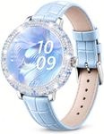 Diamora Luxury Smart Watch for Women, Bluetooth Smartwatch (Mist Blue)