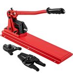 VEVOR Bench Swager Tool 24" Wire Rope Swaging Tool w/Crimper Cable Bolt Cutter Head Bench Crimper 1/16"-3/16" Aluminum/Copper Sleeves Bench Cable Alloy Steel Crimper Swager for1/2" Wire Rope Ferrules