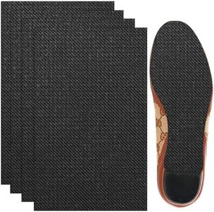 Patin Antiderapant Chaussure,4 pcs auto-adhésives Semelle Antidérapante,Protections pour Semelles de Chaussures,Coussinets Antidérapants pour le Fond et le Talon des Chaussures pour Réparation