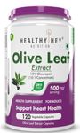 HealthyHey Nutrition Olive Leaf Extract | Super Strength: 10% Oleuropein -120 Vegetarian Capsules