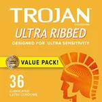 Trojan Ultra Ribbed Condoms For Ult