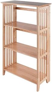 Winsome Mission Beech Wood 4-Tier Shelf, Natural