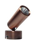 Mufasa 3 Watts Mini Size Rose Gold Finish LED Spotlight Focus Light Bedroom Reading Display Wall Light 4.1Inch (Please Check Dimensions Image) (Warm White)