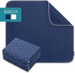 DRYVA HEALTH Washable Underpads - 34" x 36" (4 Pack) - Navy - Hides Stains, Waterproof and Reusable Bed Pads for Incontinence, Potty Training, Periods, Postpartum, Pet Pee Pads (Oeko-TEX Certified)