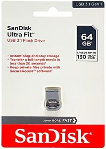 SanDisk 64GB Ultra Fit USB 3.1 Flash Drive, Flash Memory Stick - SDCZ430-064G-G46