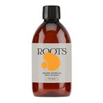 Roots Organic Jojoba Golden Oil. Suitable for Vegans & Cruelty Free. Rich in Vitamin E with Anti-Aging Properties. Lightweight Oil for Hair and Body