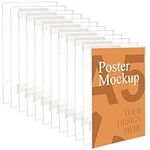 Kurtzy 12 Pack A5 Adhesive Wall Poster Holders - Universal Wall Mounts, Crack & Scratch Resistant - Clear Acrylic Sign Displays with Adhesive Tape - Office, Store & Restaurant - No Drilling Required