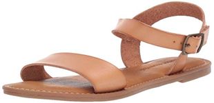 Amazon Essentials Women's Two Strap Buckle Sandal, Natural, 5.5 UK