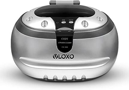 VLOXO Ultrasonic Jewelry Cleaner, Ultrasonic Cleaning Machine 600ML Professional Jewelry Cleaner 42kHz with Stainless Steel Tank for Jewelry, Eyeglasses, Retainer, Watches, Dentures, Rings, Coins