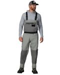 FROGG TOGGS Men's Hellbender Pro Stockingfoot Fishing Chest Wader Gray Medium, Gray, Medium