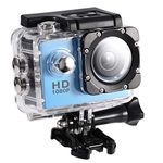 1080P Waterproof Sports Camera, Mini DV Action Camera Camcorder USB 2 inch 12MP Underwater Camera (Blue)