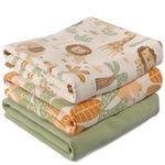 Baby Muslin Swaddle Blanket, Extra Soft 100% Bamboo, 3 Pack, Large Receiving Blankets for Boys & Girls, Breathable Baby Essential