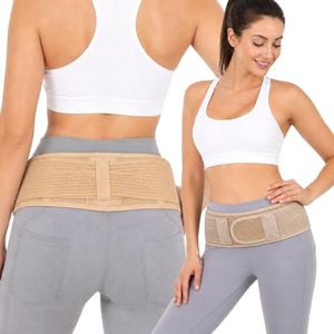 Modvel Pelvic Support Belt, Posture Corrector for Women & Men, Back Brace for Lower Back Pain, Hip & Waist Trainer for Women, Sciatica Pain Relief Support, Waist Cincher, Comfortable Daily Wear