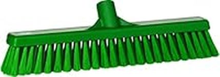 Vikan 31792 Fine Sweep Floor Broom Head, Polypropylene Block, 16-1/2" Polyester Bristle, Green