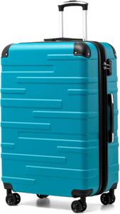 COOLIFE Hard Shell Suitcase, Turquoise, Large