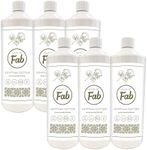 Fabulosa House of Fab Luxury Fragranced Antibacterial Laundry Cleanser and Fabric Softener, Premium Laundry Sanitiser and Freshener, 120 Washes, 1L, 6 Pack, Egyptian Cotton