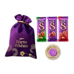 Cadbury Celebrations Special Silk Chocolates Potli Diwali Gift Pack With Diya, 150 g