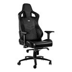 noblechairs Epic Gaming Chair - Office Chair - Desk Chair - Real Leather - Black