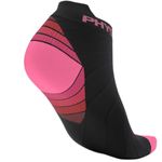 Physix Gear Plantar Fasciitis Compression Socks for Women & Men, Ankle Compression Socks, Arch Support Socks, Compression Foot Socks, Running Compression Socks, Travel Socks, Socks, Black/Pink, S/M