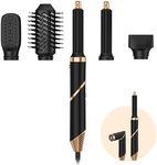 TAHSHINE Blow Dryer Brush Set,5 in 1 Hair Styler,Hair Dryer Brush Electric,Auto Wrap Curler Hair Styler,Detachable Brush Heads Comb for Straightening Automatic Curling Styling,Foldable Hair Dryer