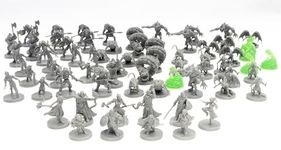 Blacklist Games Miniatures: Fantasy Series 1 - 70 Miniatures - 22 Unique Styles - Highly Detailed Pre-Assembled Tabletop RPG Minis, D&D 5th Edition