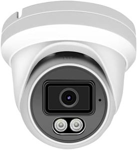 Marquis 4MP PoE IP Turret Dome Camera with Microphone/Audio, IP Security Camera Outdoor Rated, Waterproof IP66, 108° Wide Angle 2.8mm Lens (Regular IR)