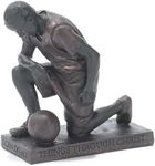 Dicksons Through Christ Praying Basketball 5 inch Grey Resin Stone Table Top Figurine