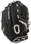 Mizuno GPSL1250F3 Prospect Select Series Fastpitch Softball Glove 12.5", Right Hand Throw, BLACK