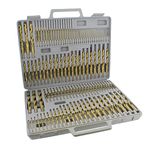 ABN Titanium Drill Bits Set Twist Drill Bit for Metal Drill Bits SAE Standard 1/16-1/2 Inch, A-Z, 1-60 Sizes - 115-Piece