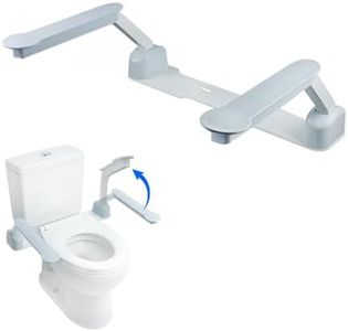 Toilet Safety Frame for Seniors - Easy Installation & Super Sturdy Grab Bars Arms - Non-Bulky & Elegant Handicap Toilet Safety Rails - Seat Handles for Elderly, Disabled or Mobility Issues