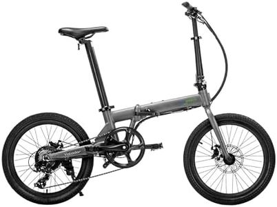 QUALISPORTS Voladors Folding Electric Bike - 20" Lightweight Foldable Ebike for Adults, 350W Motor, 32 Mile Range, 7-Speed Gears, 38 lbs Compact Commuter E-Bike, Class 2 with Throttle & Pedal Assist