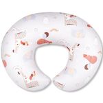 x-vesolje Nursing Pillow, Breastfeeding Pillows with Removable Cover, Breast Feeding Pillow with Breathable Filling, Ergonomic Nursing Essentials for Bottle and Breastfeeding (Animal Gray)