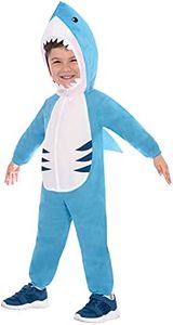 Amscan Unisex Children's Great White Shark Costume, Size 4-6 Years