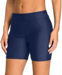 Charmo Women Swim Bottoms Athletic Swimwear Tankini Bottoms Swimsuit Navy M