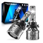 NOVSIGHT H11 LED Headlight Bulbs,400% Super Bright H11 H9 H8 LED Headlights,6500K Cool White High Low Beam Led H11 Fog lights,DRL,IP68 Waterproof Plug and Play,Pack of 2